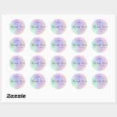 Sticker Rond Parties scintillant Drives Script Retrait Merci Fa (Feuille)