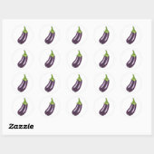 Sticker Rond Parties scintillant Eggplant (Feuille)