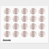 Sticker Rond Parties scintillant en argent Tiara Rose Gold Swee (Feuille)