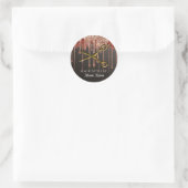 Sticker Rond Parties scintillant en or personnalisée Ciseaux Sa (Sac)