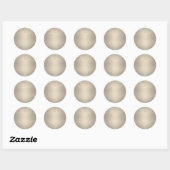 Sticker Rond Parties scintillant Gold Shimmer Look Arrière - pl (Feuille)