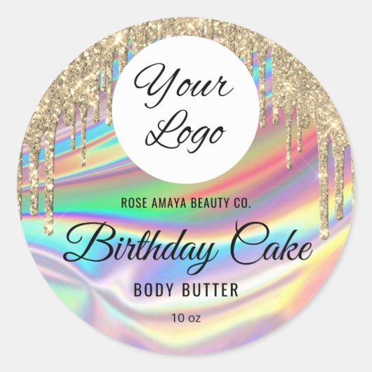 Sticker Rond Parties scintillant holographique branchée Drivers (Devant)