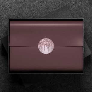 Sticker Rond Parties scintillant Mauve de dérive   Mélangeur de