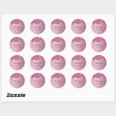 Sticker Rond Parties scintillant moderne Glamor (Feuille)