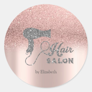 Sticker Rond Parties scintillant Ombre Rose Gold, Sèche-cheveux