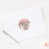 Sticker Rond Parties scintillant Ombre Rose Gold, Sèche-cheveux (Enveloppe)
