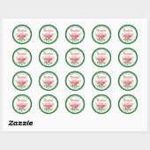 Sticker Rond Parties scintillant One dans un Melon 1er Birthday (Feuille)