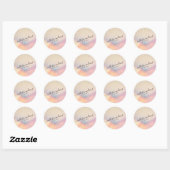 Sticker Rond Parties scintillant Or Chic Iridescente Holographi (Feuille)
