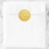 Sticker Rond Parties scintillant or glamour Blank Modèle classi (Sac)