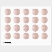 Sticker Rond Parties scintillant or rose et extension Eyelash (Feuille)
