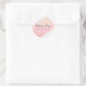 Sticker Rond Parties scintillant or rose or  maquillage en marb (Sac)