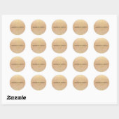 Sticker Rond Parties scintillant or simple (Feuille)