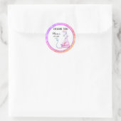Sticker Rond *~* Parties scintillant Purple Dragon Baby Girl Me (Sac)