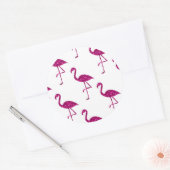 Sticker Rond Parties scintillant rose brillant motif (Enveloppe)