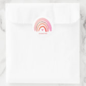 Sticker Rond Parties scintillant rose moderne - Arc-en-ciel per (Sac)
