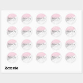 Sticker Rond parties scintillant rose or argent blanc maquillag (Feuille)