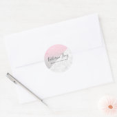 Sticker Rond parties scintillant rose or argent blanc maquillag (Enveloppe)