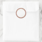 Sticker Rond Parties scintillant rose or rose Favonalized Favon (Sac)