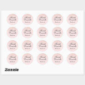 Sticker Rond Parties scintillant rose pâle Confetti Party Favor (Feuille)