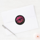 Sticker Rond Parties scintillant roses chaudes lèvres 2 - Teste (Enveloppe)