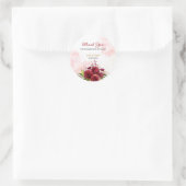 Sticker Rond Parties scintillant Splash Bourgogne Dahlia Rose A (Sac)
