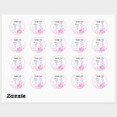 Sticker Rond *~* Parties scintillant violet Dragon Baby Girl Me (Feuille)
