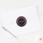 Sticker Rond parties scintillant violette (Enveloppe)