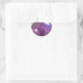 Sticker Rond Parties scintillant violette (Sac)