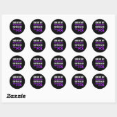Sticker Rond Partis Mais Pas Oubliés Pour Toujours Dans Nos Coe (Feuille)