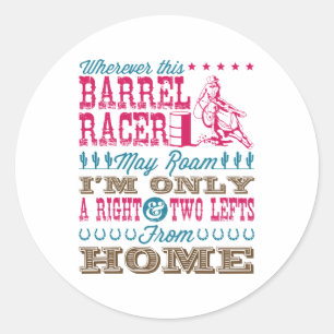 Sticker Rond Partout où ce pilote de fûts peut rouler Barrel Ra