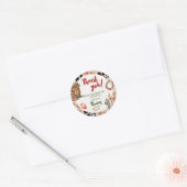 Sticker Rond Party Cowboy Birthday cute (Enveloppe)