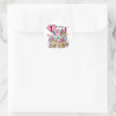 Sticker Rond Party Kittens 1er Anniversaire Tshirts et cadeaux (Sac)