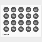 Sticker Rond Party Planning Committee Meme Funny Quote (Feuille)