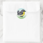 Sticker Rond Paruline de Kirtland Birdorable (Sac)