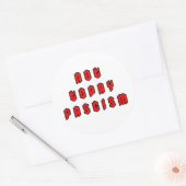 Sticker Rond Pas aujourd'hui fascisme (Enveloppe)