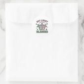 Sticker Rond Pas chanceux simplement béni St Patricks Day Foi C (Sac)