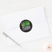 Sticker Rond Pas chanceux simplement bénis chrétiens (Enveloppe)