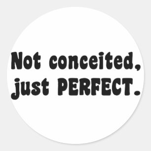 Sticker Rond Pas Concédé, Juste Parfait