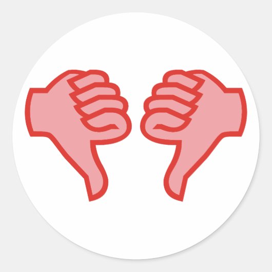 Sticker Rond Pas d'accord (Devant)