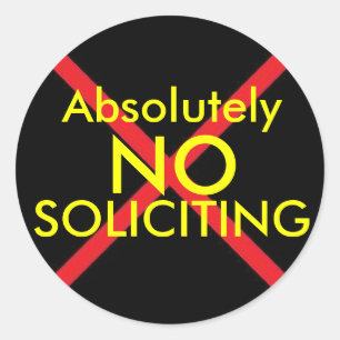 Sticker Rond Pas d'autocollant de porte