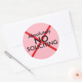 Sticker Rond Pas d'autocollant de porte (Enveloppe)