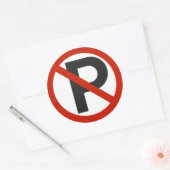 Sticker Rond Pas d'autocollant de stationnement (Enveloppe)