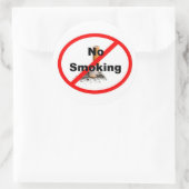 Sticker Rond Pas d'autocollant de tabac ! (Sac)