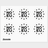 Sticker Rond Pas d'autocollant EU v2 (Feuille)