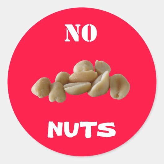 Sticker Rond Pas d'autocollant Nuts (Devant)