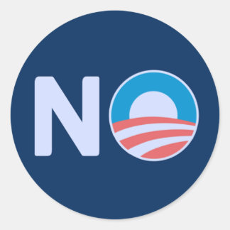 Sticker Rond Pas d'autocollant Obama