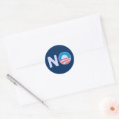 Sticker Rond Pas d'autocollant Obama (Enveloppe)
