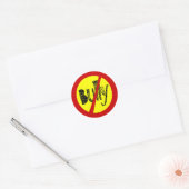 Sticker Rond Pas d'Autocollant pour l'école de harcèlement (Enveloppe)