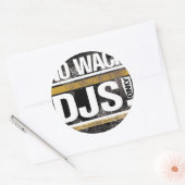 Sticker Rond Pas d'autocollant rond Wack DJs (Enveloppe)