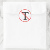 Sticker Rond Pas d'autocollant Tea Party (Sac)